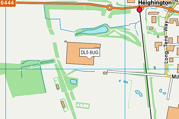 DL5 6UG map - OS VectorMap District (Ordnance Survey)