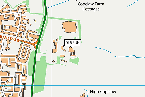 North East Centre for Autism - Aycliffe School map (DL5 6UN) - OS VectorMap District (Ordnance Survey)