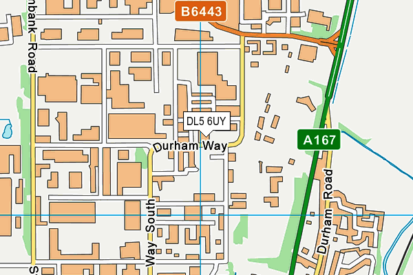 DL5 6UY map - OS VectorMap District (Ordnance Survey)