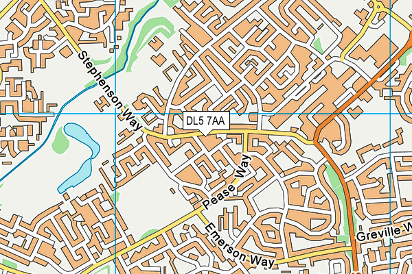 DL5 7AA map - OS VectorMap District (Ordnance Survey)