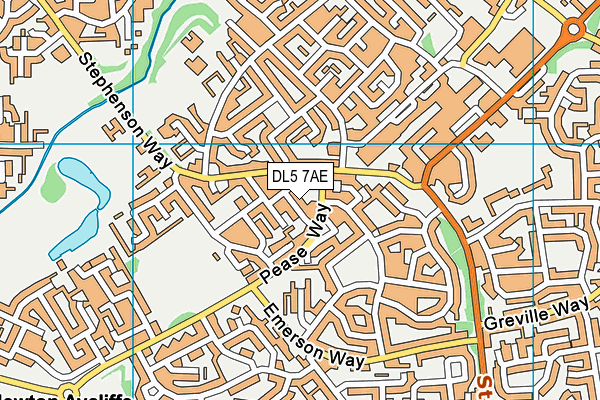 DL5 7AE map - OS VectorMap District (Ordnance Survey)