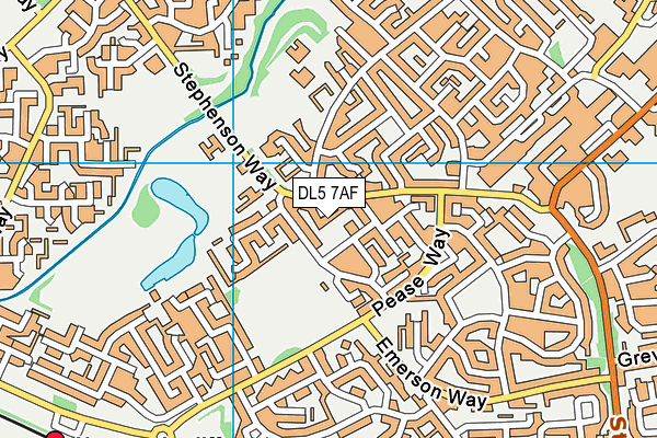 DL5 7AF map - OS VectorMap District (Ordnance Survey)