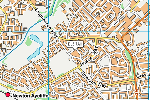 DL5 7AH map - OS VectorMap District (Ordnance Survey)