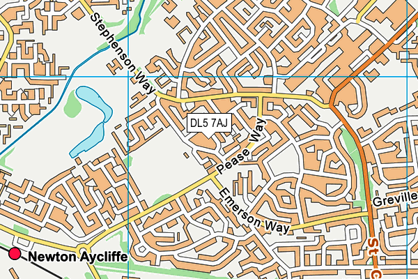 DL5 7AJ map - OS VectorMap District (Ordnance Survey)
