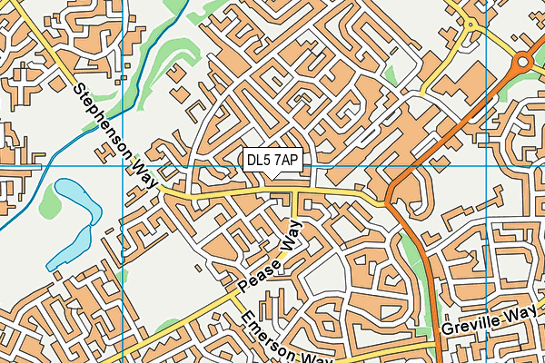 DL5 7AP map - OS VectorMap District (Ordnance Survey)