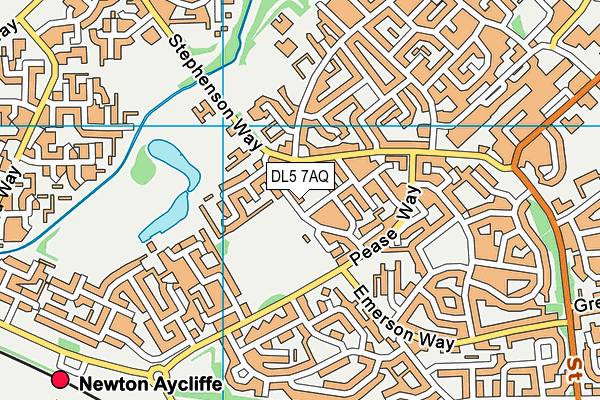 DL5 7AQ map - OS VectorMap District (Ordnance Survey)