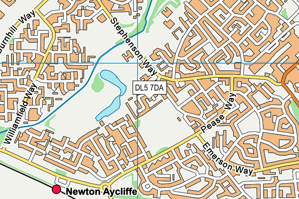 DL5 7DA map - OS VectorMap District (Ordnance Survey)