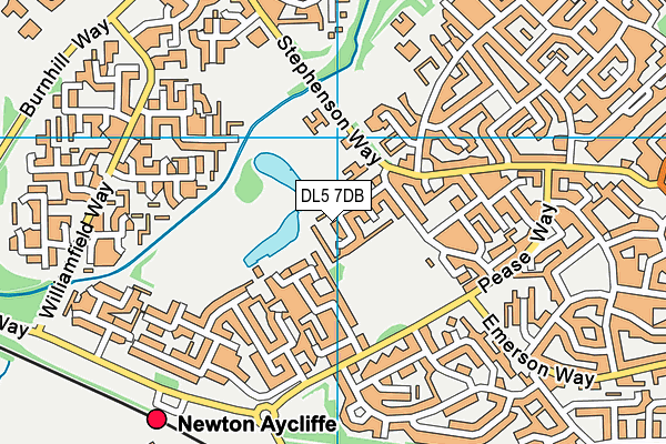 DL5 7DB map - OS VectorMap District (Ordnance Survey)