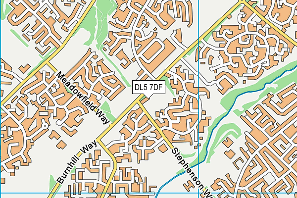 DL5 7DF map - OS VectorMap District (Ordnance Survey)