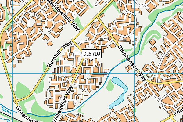 DL5 7DJ map - OS VectorMap District (Ordnance Survey)
