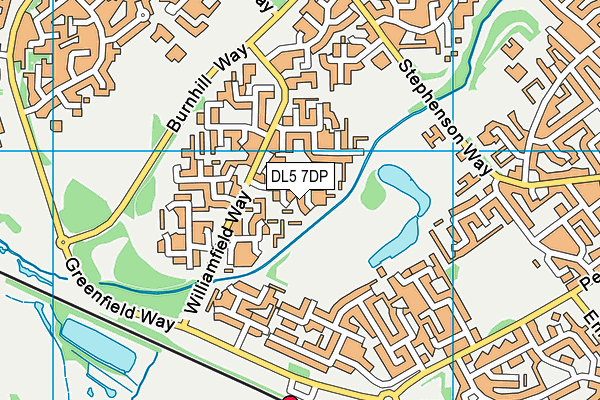 DL5 7DP map - OS VectorMap District (Ordnance Survey)