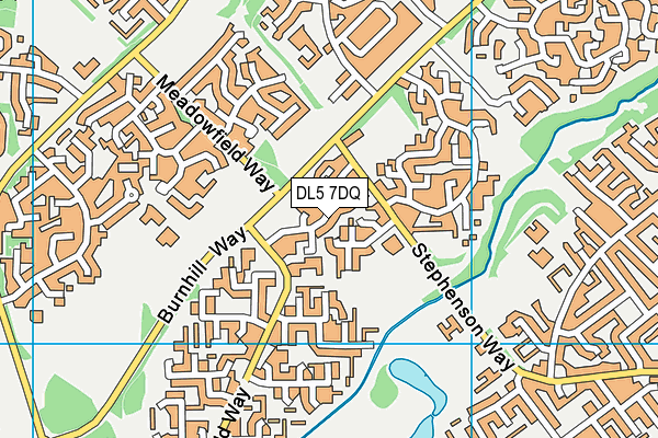 DL5 7DQ map - OS VectorMap District (Ordnance Survey)