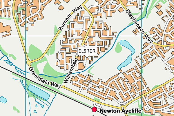 DL5 7DR map - OS VectorMap District (Ordnance Survey)