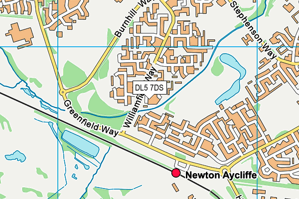 DL5 7DS map - OS VectorMap District (Ordnance Survey)