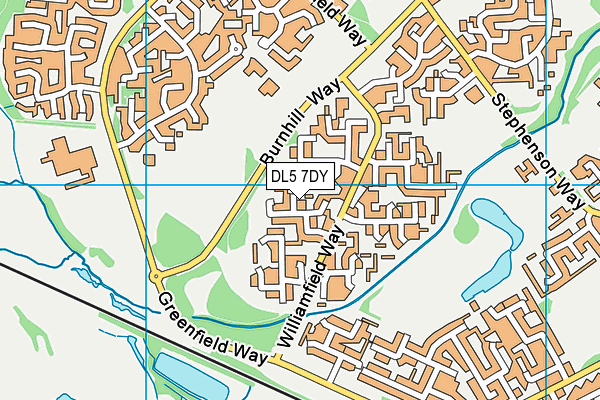 DL5 7DY map - OS VectorMap District (Ordnance Survey)