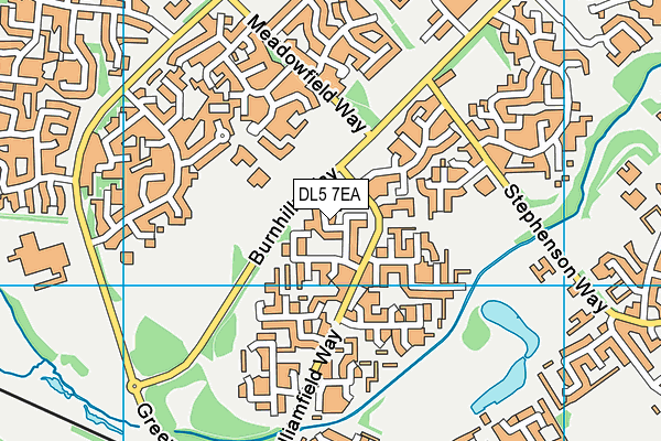 DL5 7EA map - OS VectorMap District (Ordnance Survey)