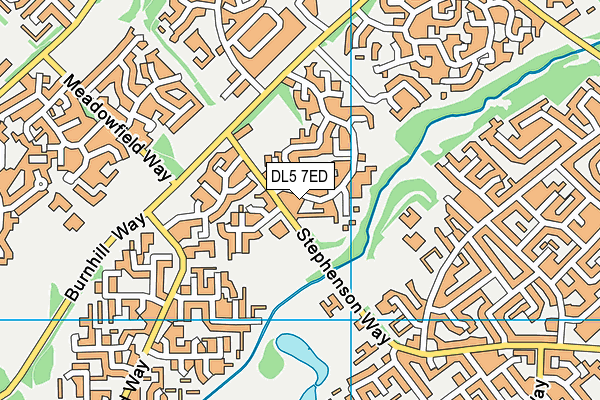 DL5 7ED map - OS VectorMap District (Ordnance Survey)