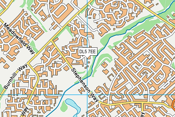 DL5 7EE map - OS VectorMap District (Ordnance Survey)