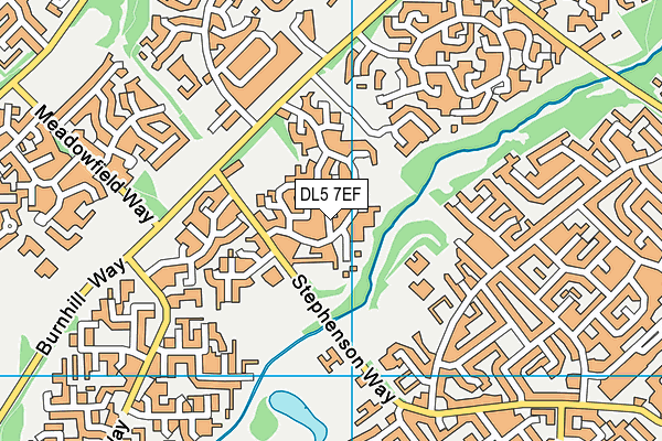 DL5 7EF map - OS VectorMap District (Ordnance Survey)