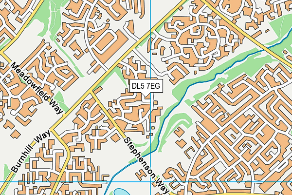 DL5 7EG map - OS VectorMap District (Ordnance Survey)
