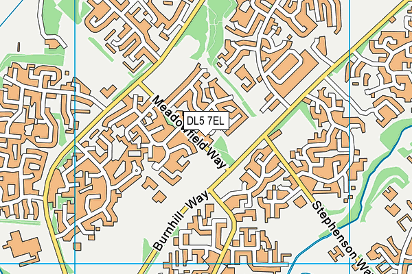 DL5 7EL map - OS VectorMap District (Ordnance Survey)