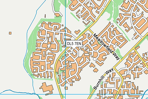 DL5 7EN map - OS VectorMap District (Ordnance Survey)