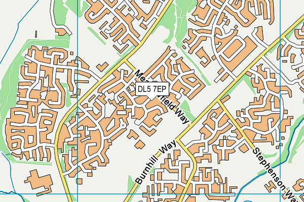 DL5 7EP map - OS VectorMap District (Ordnance Survey)
