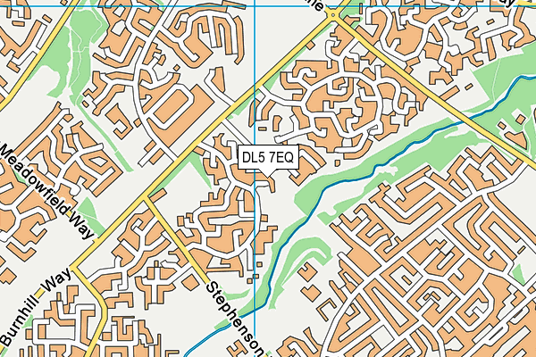 DL5 7EQ map - OS VectorMap District (Ordnance Survey)