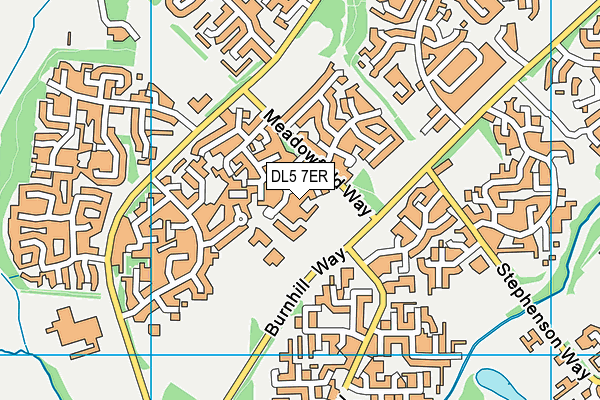 DL5 7ER map - OS VectorMap District (Ordnance Survey)