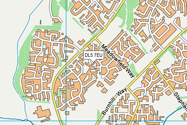 DL5 7EU map - OS VectorMap District (Ordnance Survey)