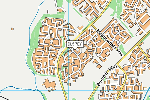 DL5 7EY map - OS VectorMap District (Ordnance Survey)