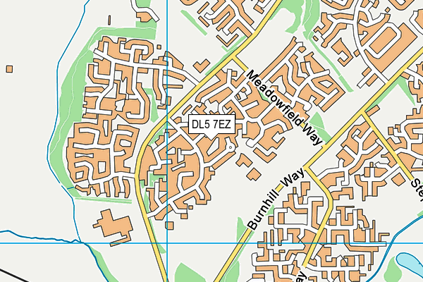 DL5 7EZ map - OS VectorMap District (Ordnance Survey)