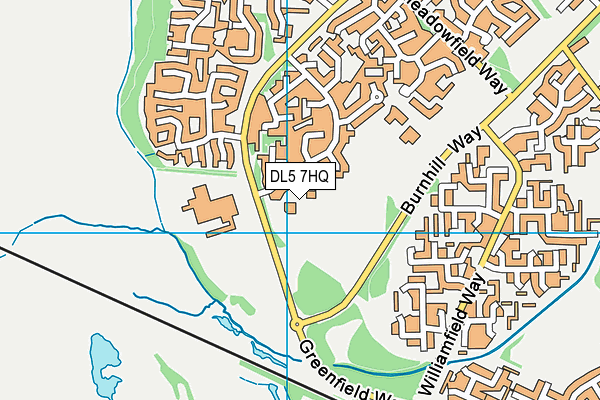 DL5 7HQ map - OS VectorMap District (Ordnance Survey)