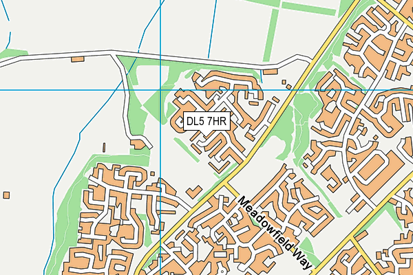 DL5 7HR map - OS VectorMap District (Ordnance Survey)
