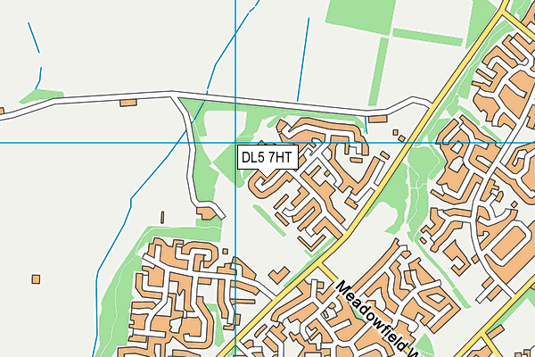 DL5 7HT map - OS VectorMap District (Ordnance Survey)