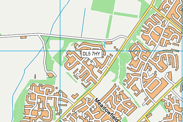 DL5 7HY map - OS VectorMap District (Ordnance Survey)
