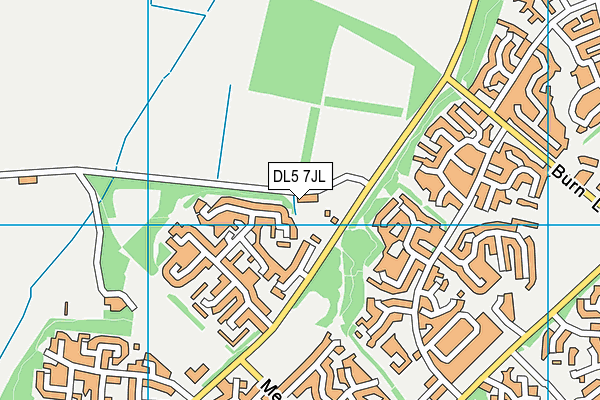 DL5 7JL map - OS VectorMap District (Ordnance Survey)