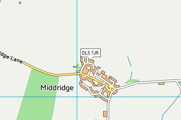 DL5 7JR map - OS VectorMap District (Ordnance Survey)