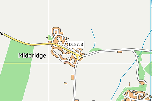 DL5 7JS map - OS VectorMap District (Ordnance Survey)