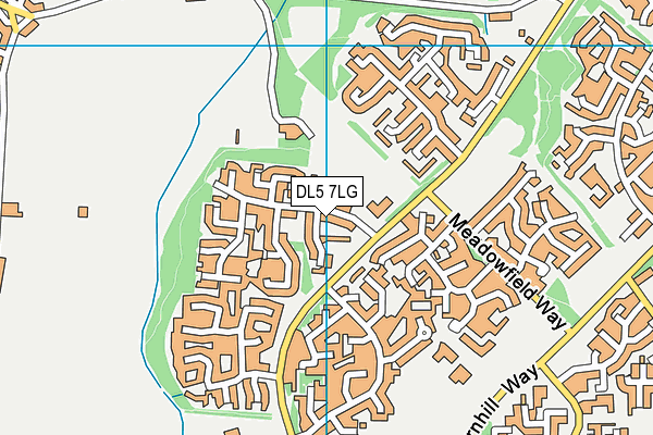 DL5 7LG map - OS VectorMap District (Ordnance Survey)