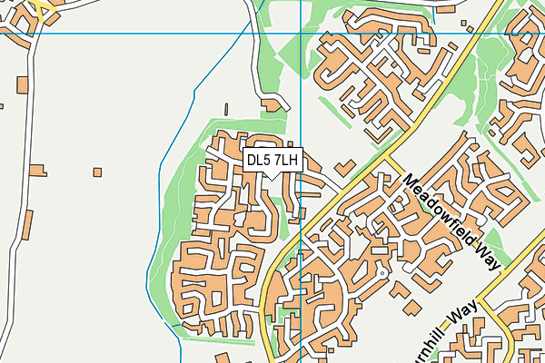 DL5 7LH map - OS VectorMap District (Ordnance Survey)