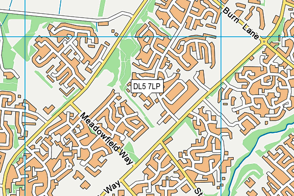 Walworth School map (DL5 7LP) - OS VectorMap District (Ordnance Survey)