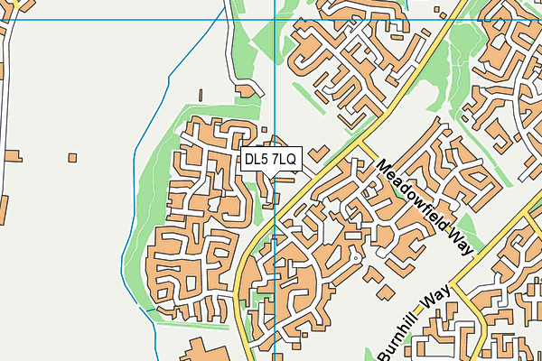 DL5 7LQ map - OS VectorMap District (Ordnance Survey)