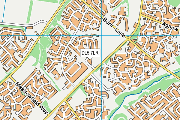 DL5 7LR map - OS VectorMap District (Ordnance Survey)