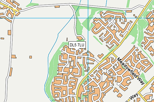 DL5 7LU map - OS VectorMap District (Ordnance Survey)