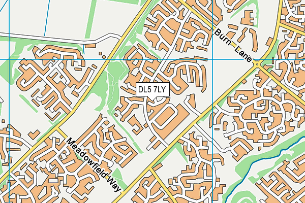 DL5 7LY map - OS VectorMap District (Ordnance Survey)
