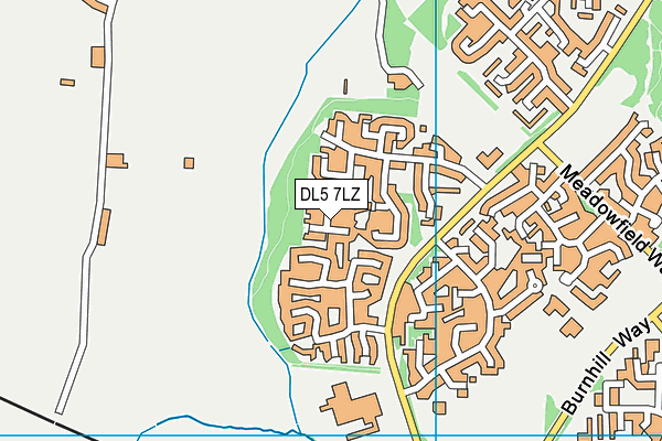 DL5 7LZ map - OS VectorMap District (Ordnance Survey)