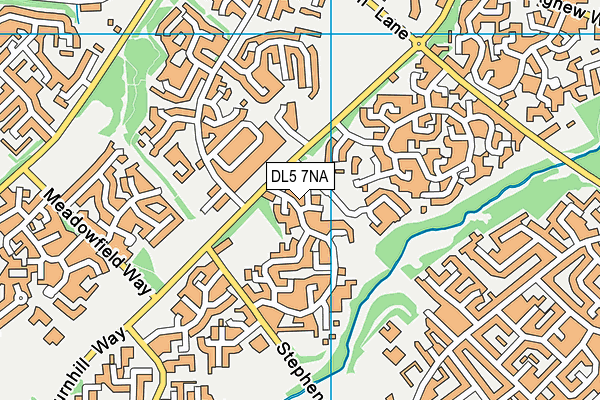 DL5 7NA map - OS VectorMap District (Ordnance Survey)