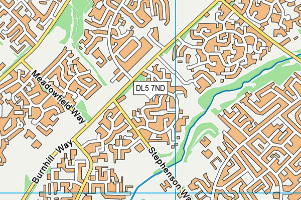 DL5 7ND map - OS VectorMap District (Ordnance Survey)