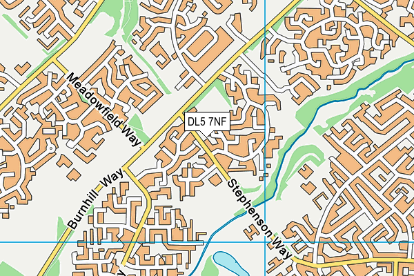 DL5 7NF map - OS VectorMap District (Ordnance Survey)